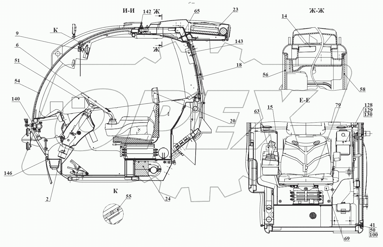  Кабина 540-70.50.00.010