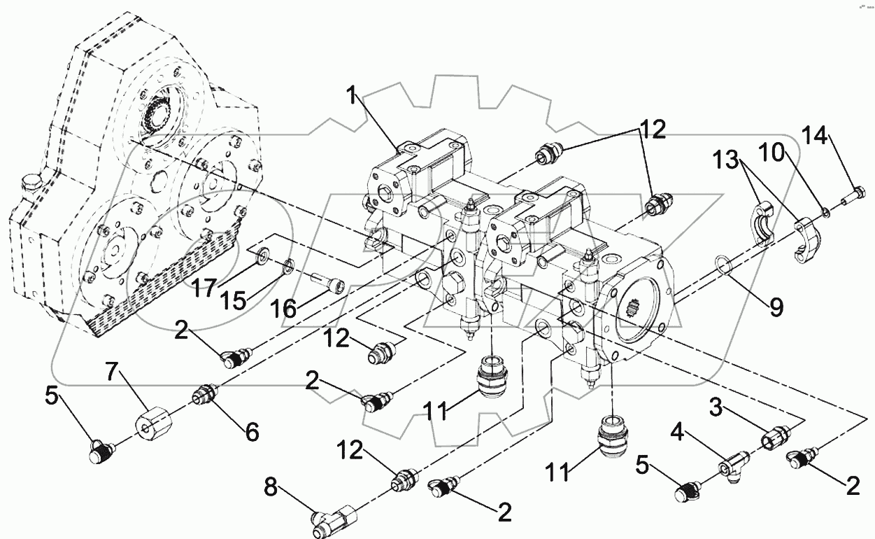  Hydraulic pump traction assy