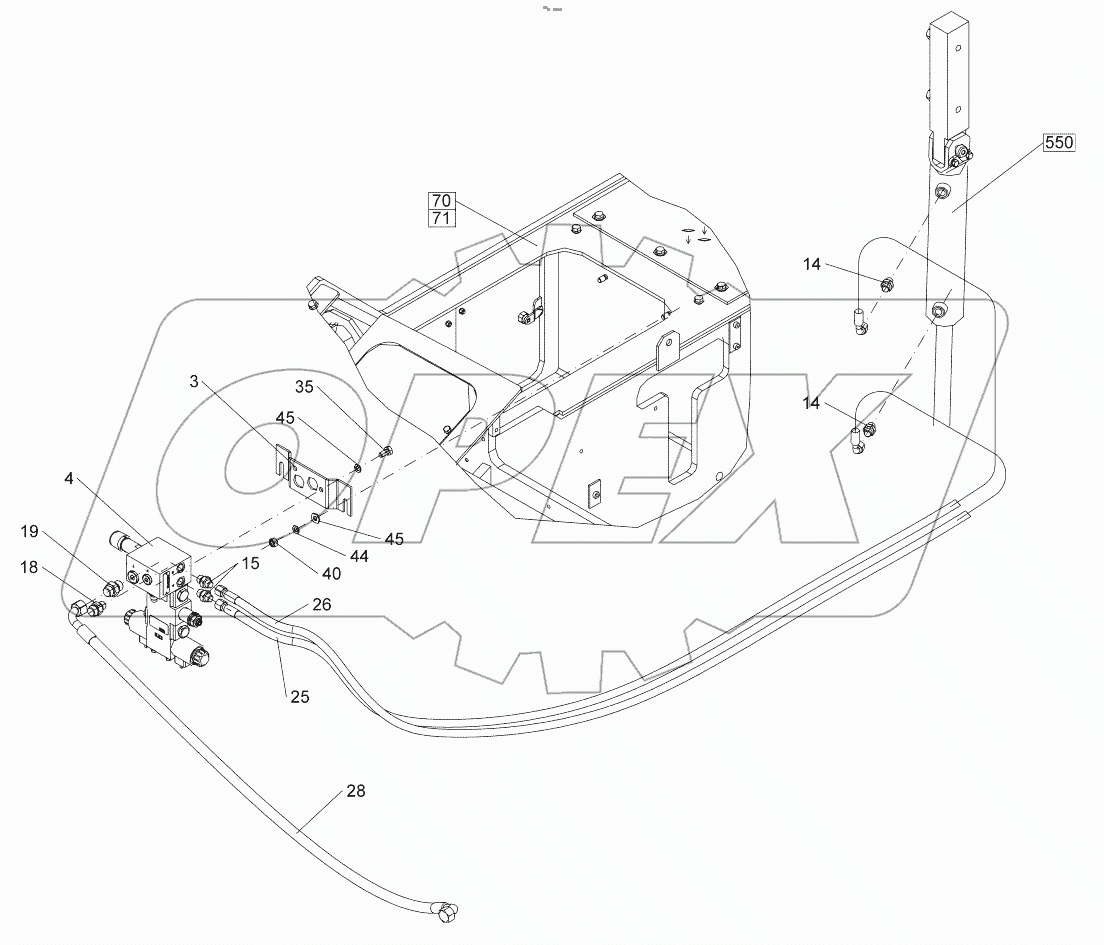  Edge cutter hydraulics