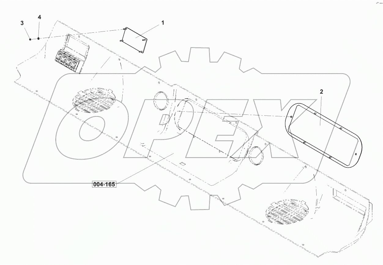  Cabin equipment without A/C
