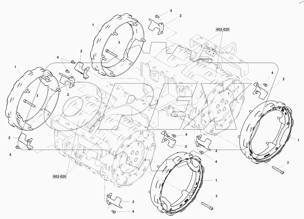  Drum set- extension to 85 cm