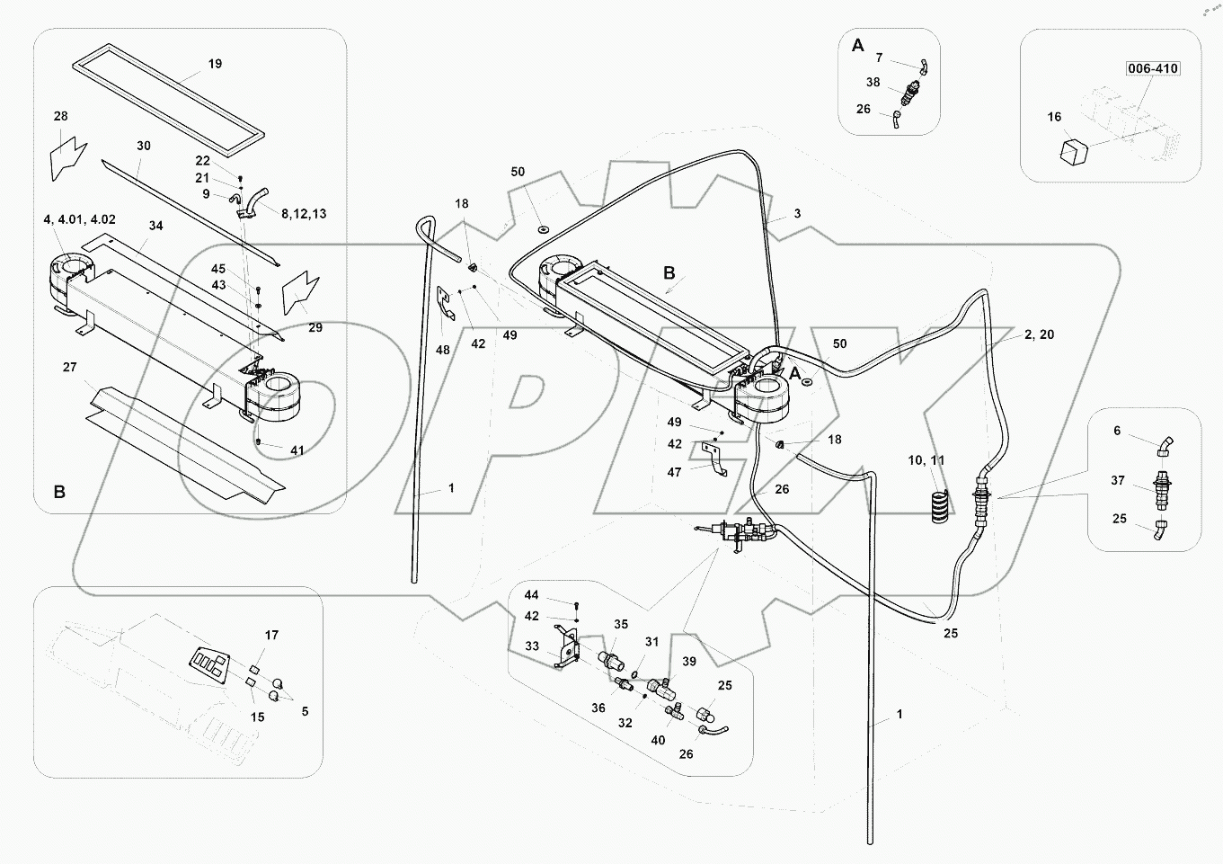  Air conditioning - cab set