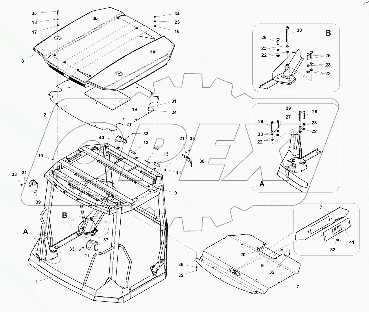  Operator platform ROPS