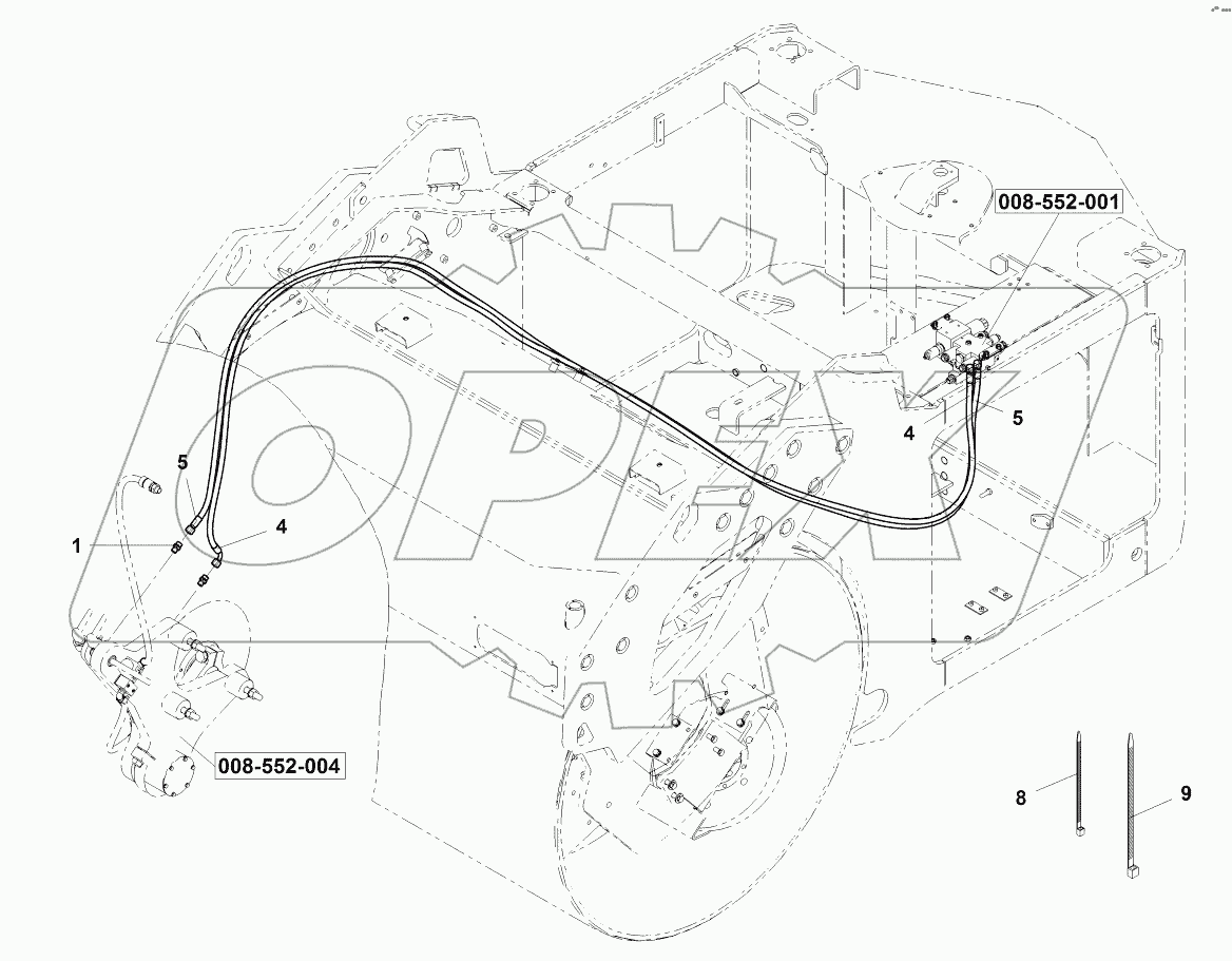  Hydraulics - One-sided edge cutter