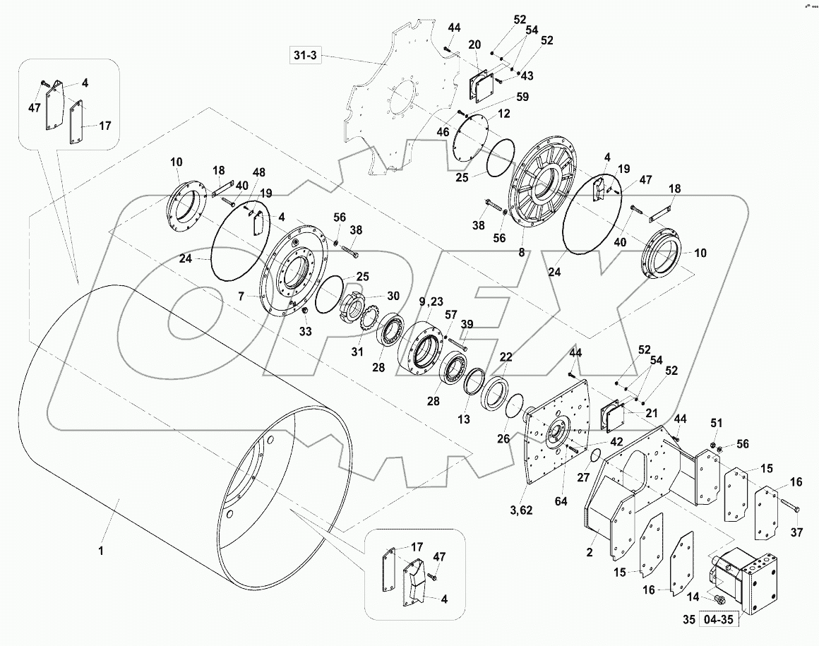  4 ВИБРАЦИОН.БЕГУН;VIBRATING DRUM