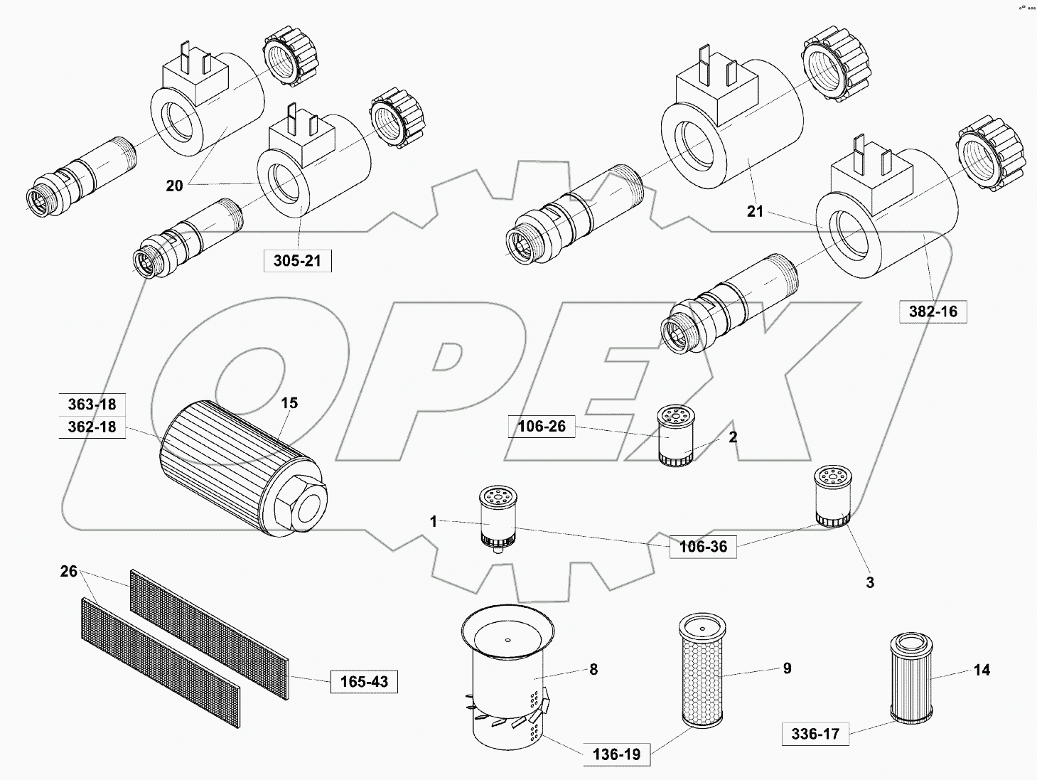  545 ЗАП.ЧАСТИ;OPERATION KIT