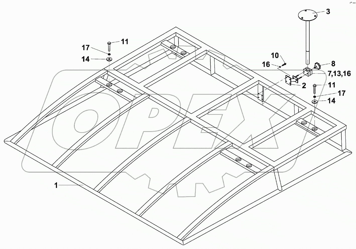  645-1 КРЫШКА;CANOPY