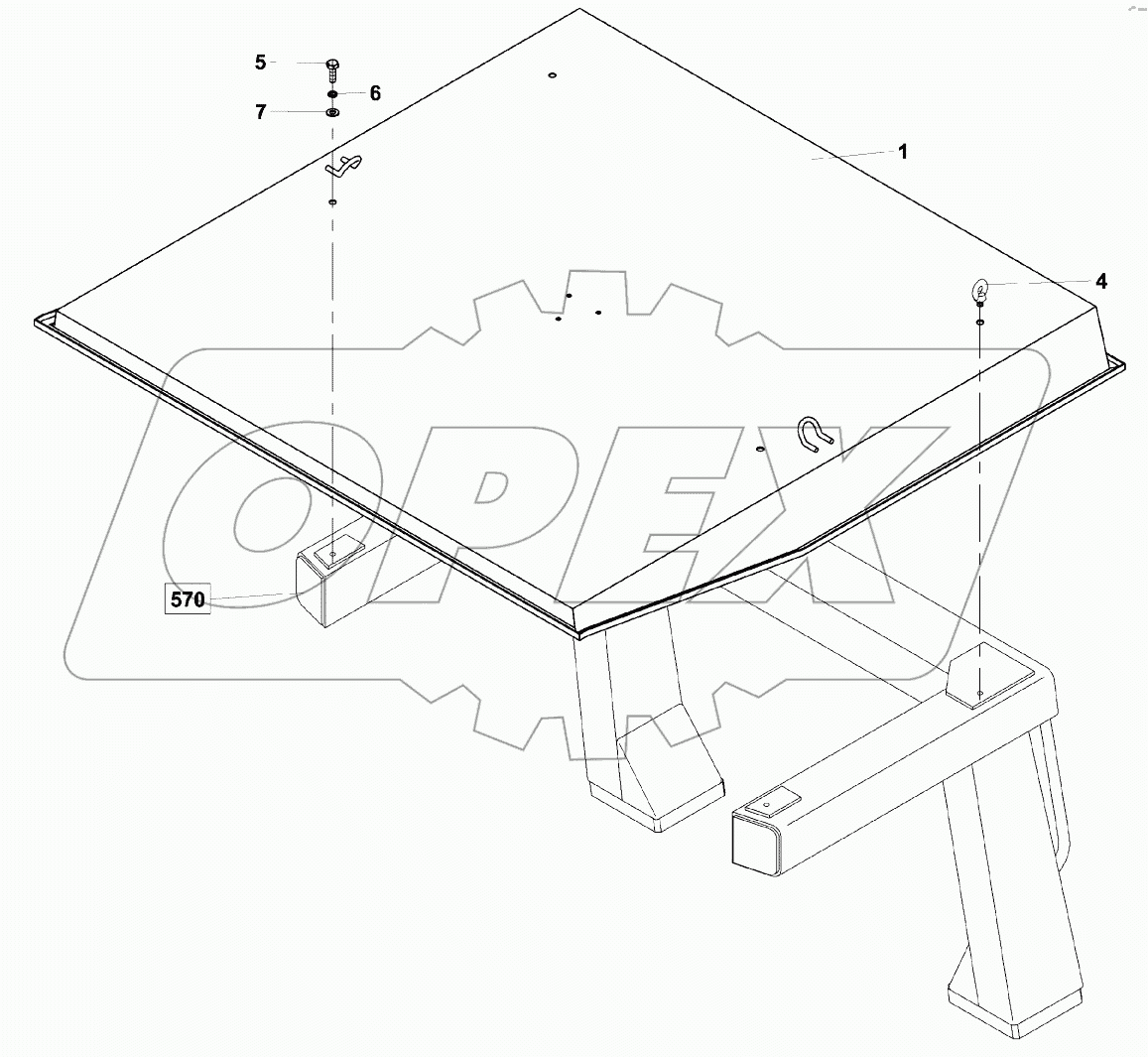  650 КРЫШКА;CANOPY
