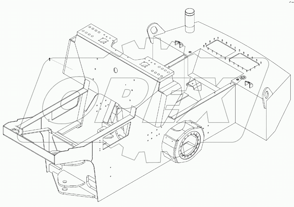  73 ЗАДНЯЯ РАМА;REAR FRAME
