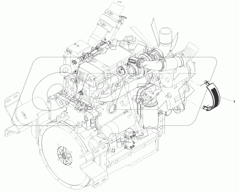  Alternator cover without air conditionig