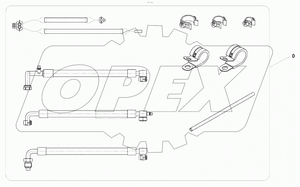  Air conditioning - hose set