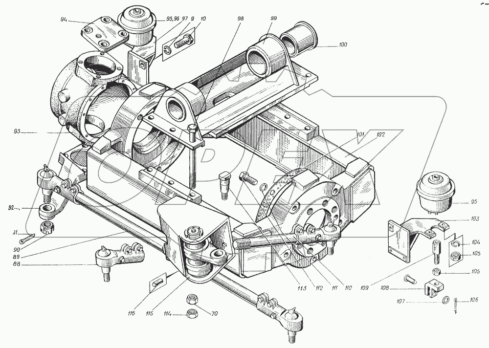 10.0104.000 Мост передний