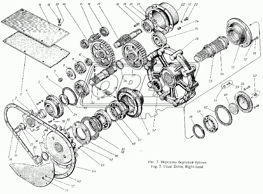 Передача бортовая правая