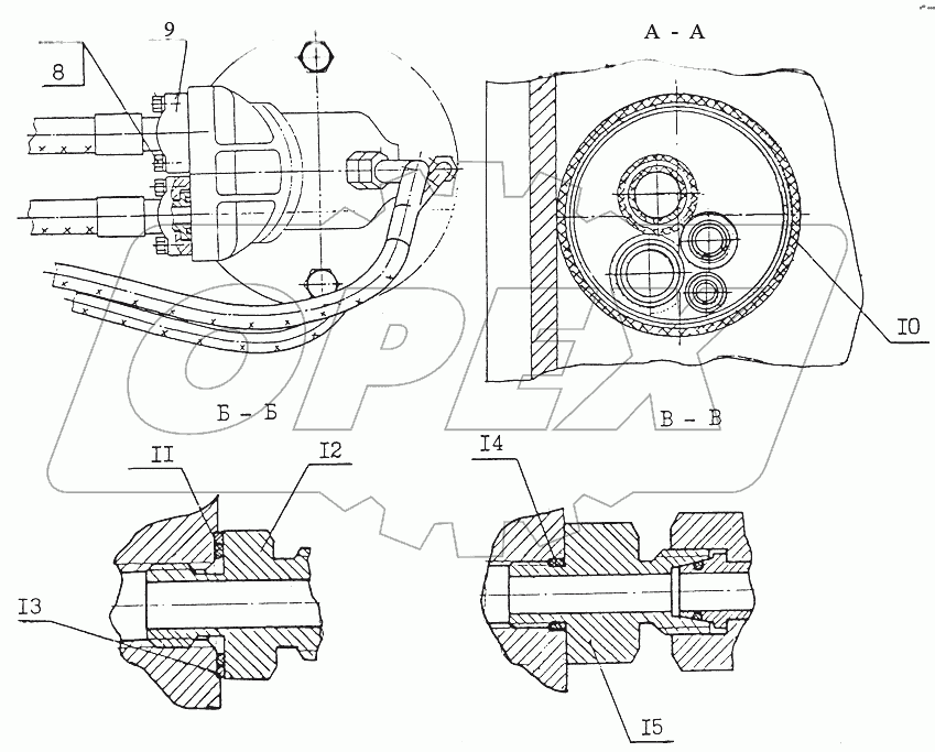 58.9120.000 Гидроразводка гусеничного хода