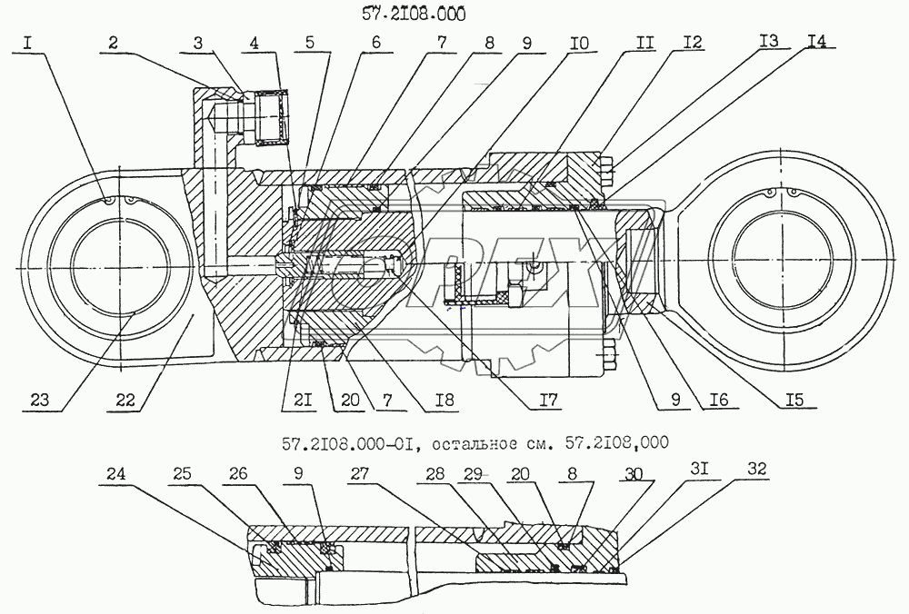57.2108.000,57.2108.000-01 Гидроцилиндр