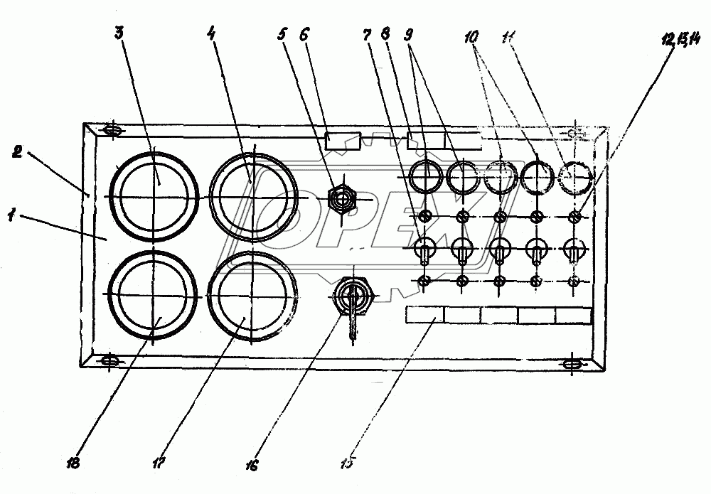 Щиток приборов 4