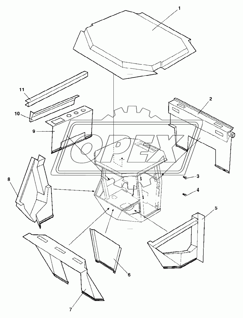 Cab Inside panels (From 68X20852)