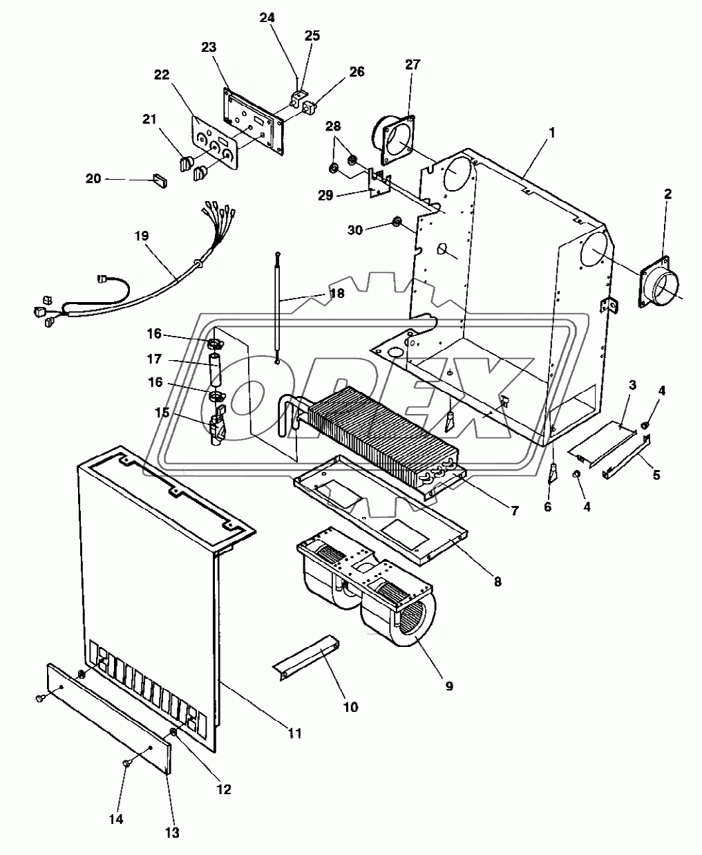 385434 Cab heater, cpl (From 68X20852)