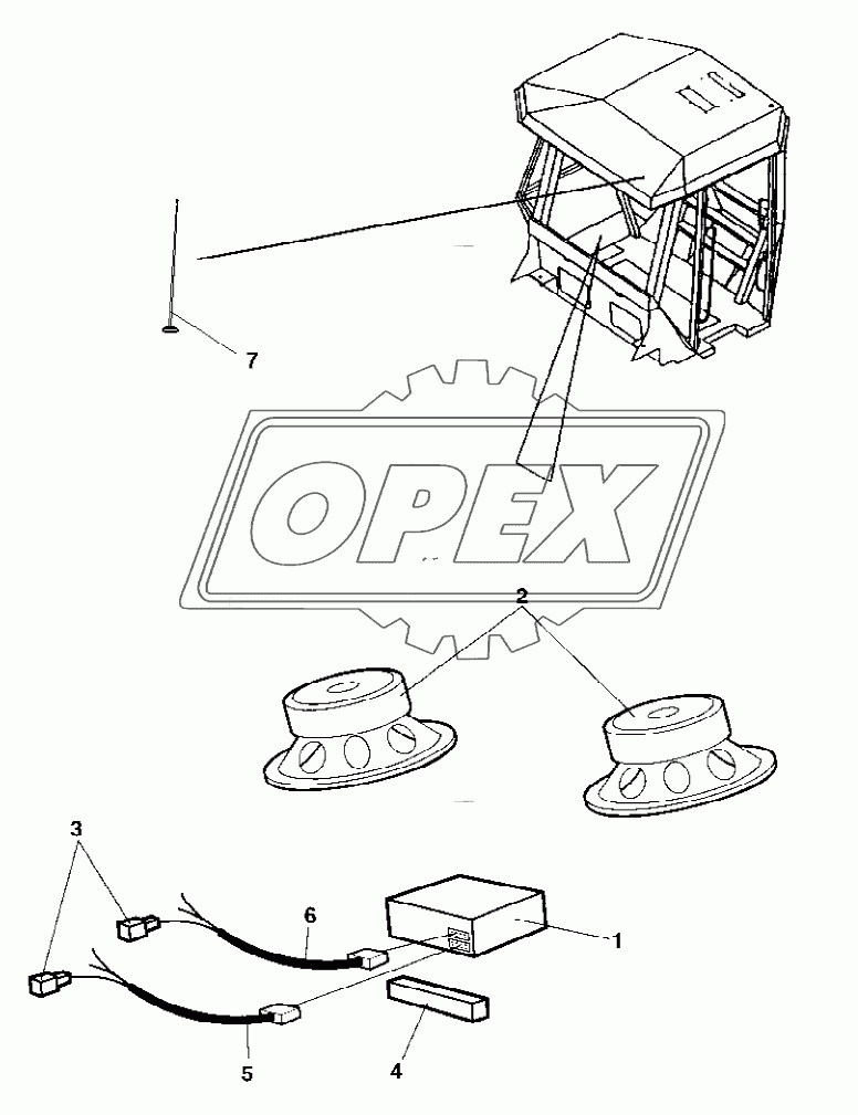 Radio and cassette player Option