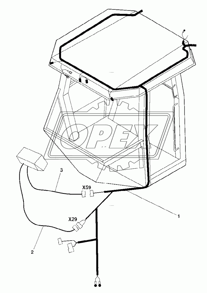 Simple Cab mounting Electric, Option