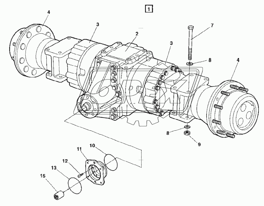 Rear axle Up to 68X20840