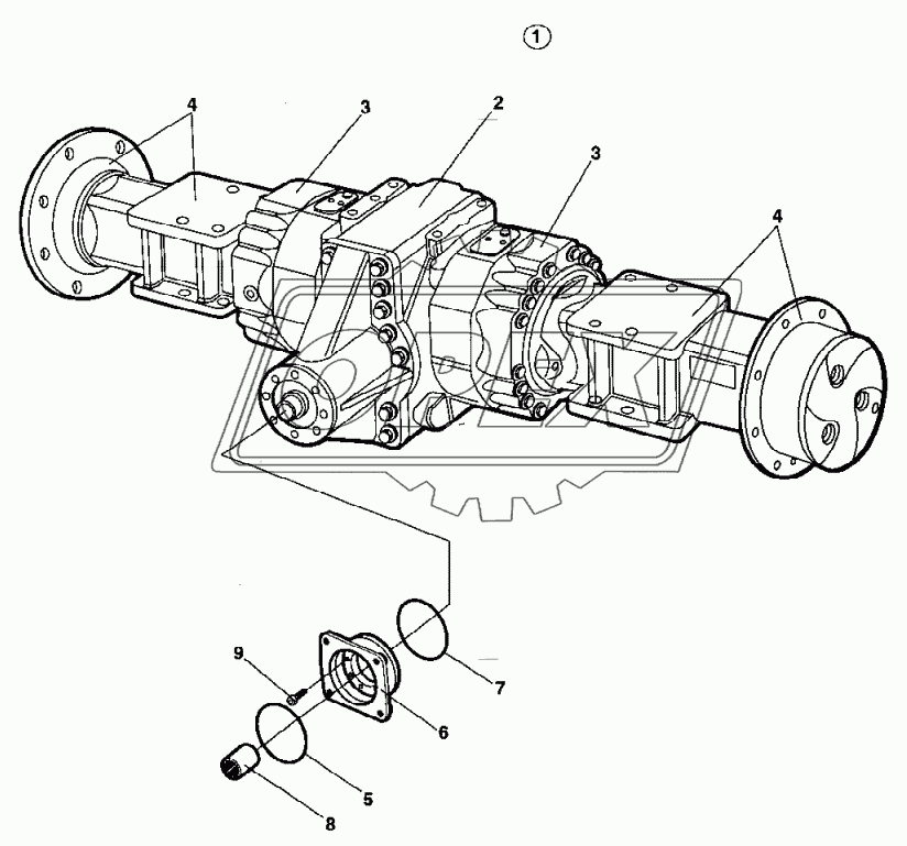 Rear axle From 68X20841