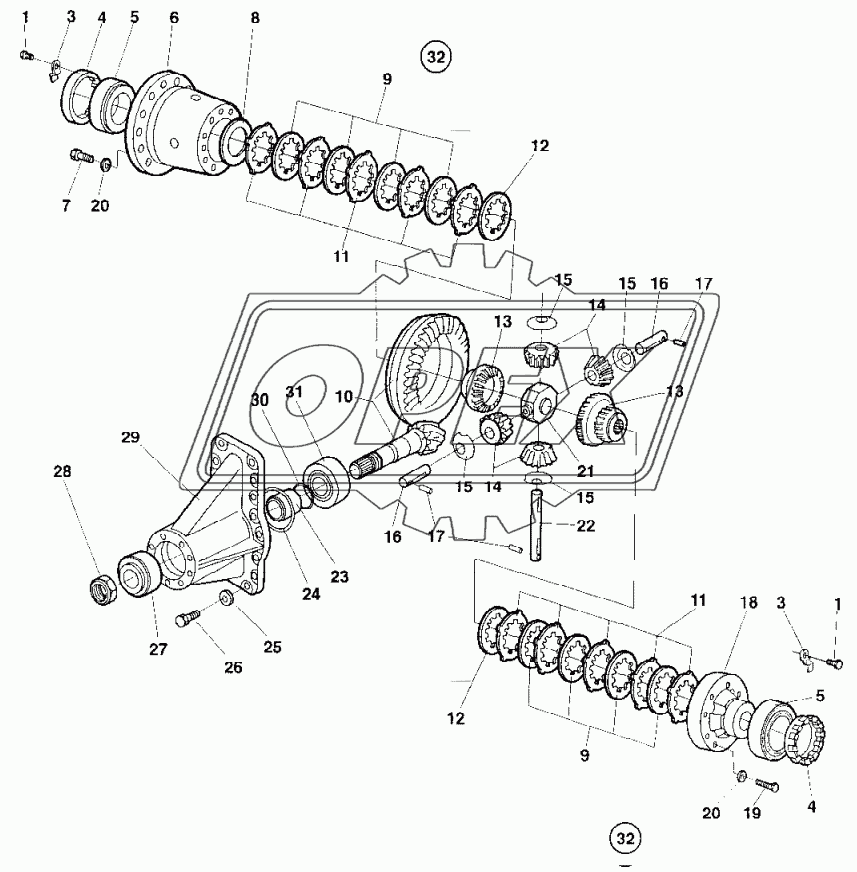 Differential with limited slip Up to 68X20840