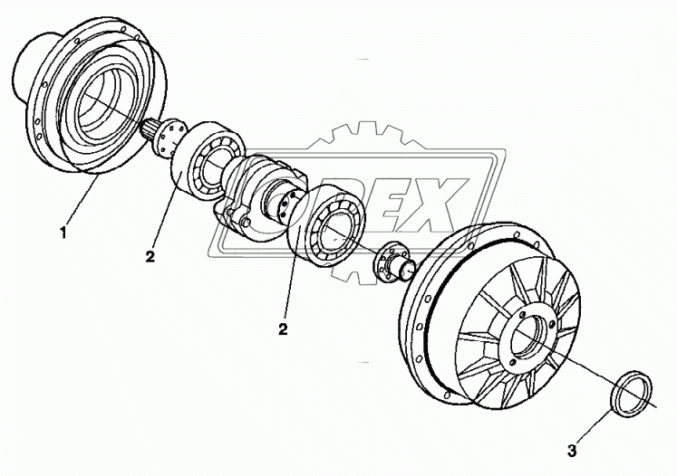 938894 Eccentric shaft kit