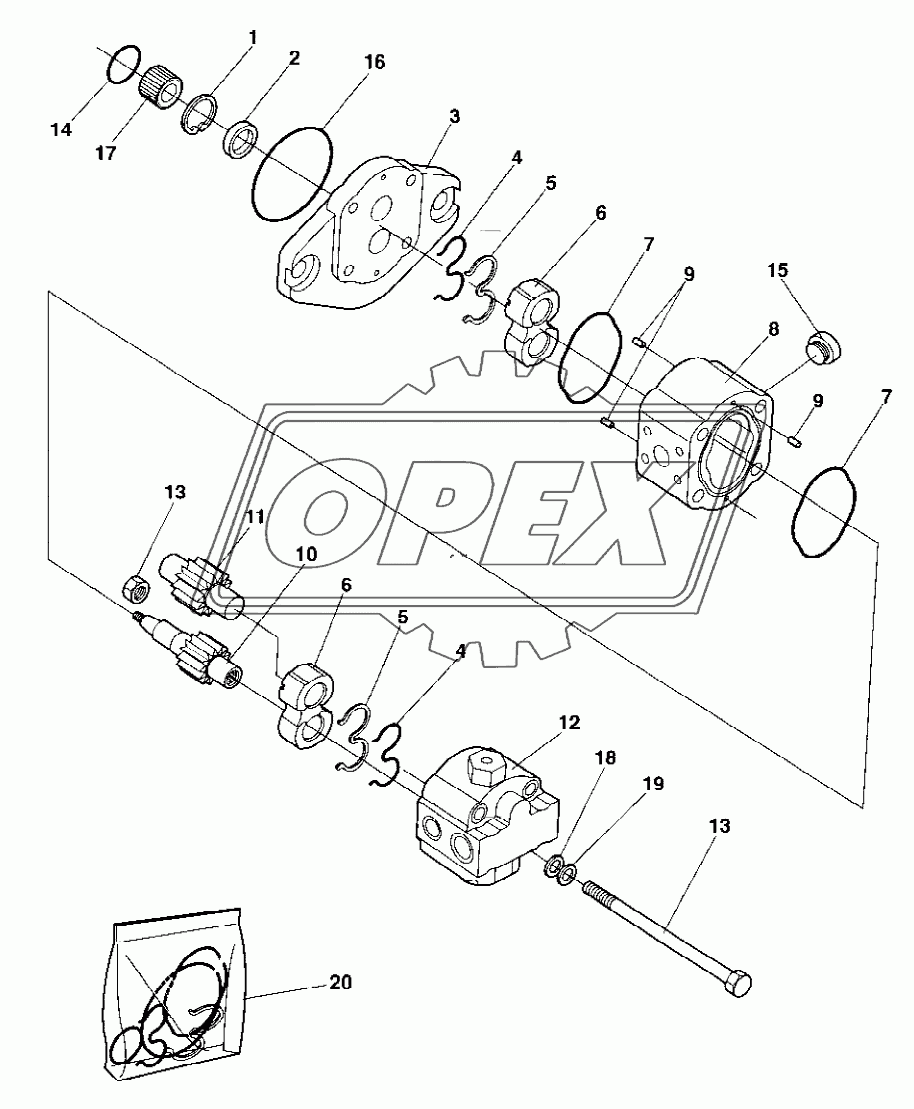 374995 Steering pump From 68X20435 Up to 68X20617