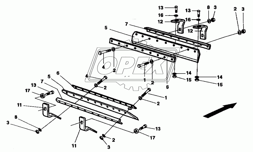 Scrapers, standard, front drum Up to 42520969