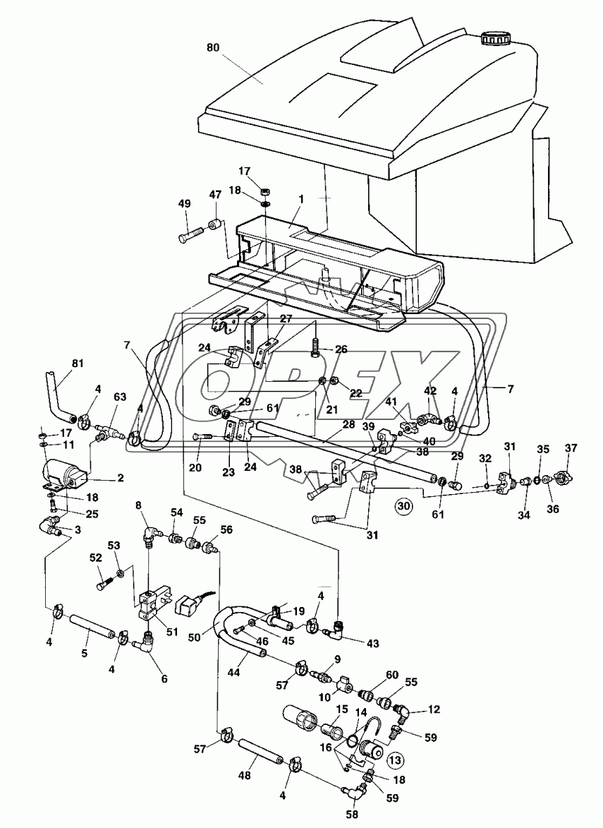 Sprinkler system, rear Up to 42520969