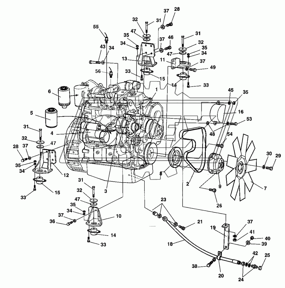 Diesel engine Cummins 4B3.9 TAA Up to 42520716