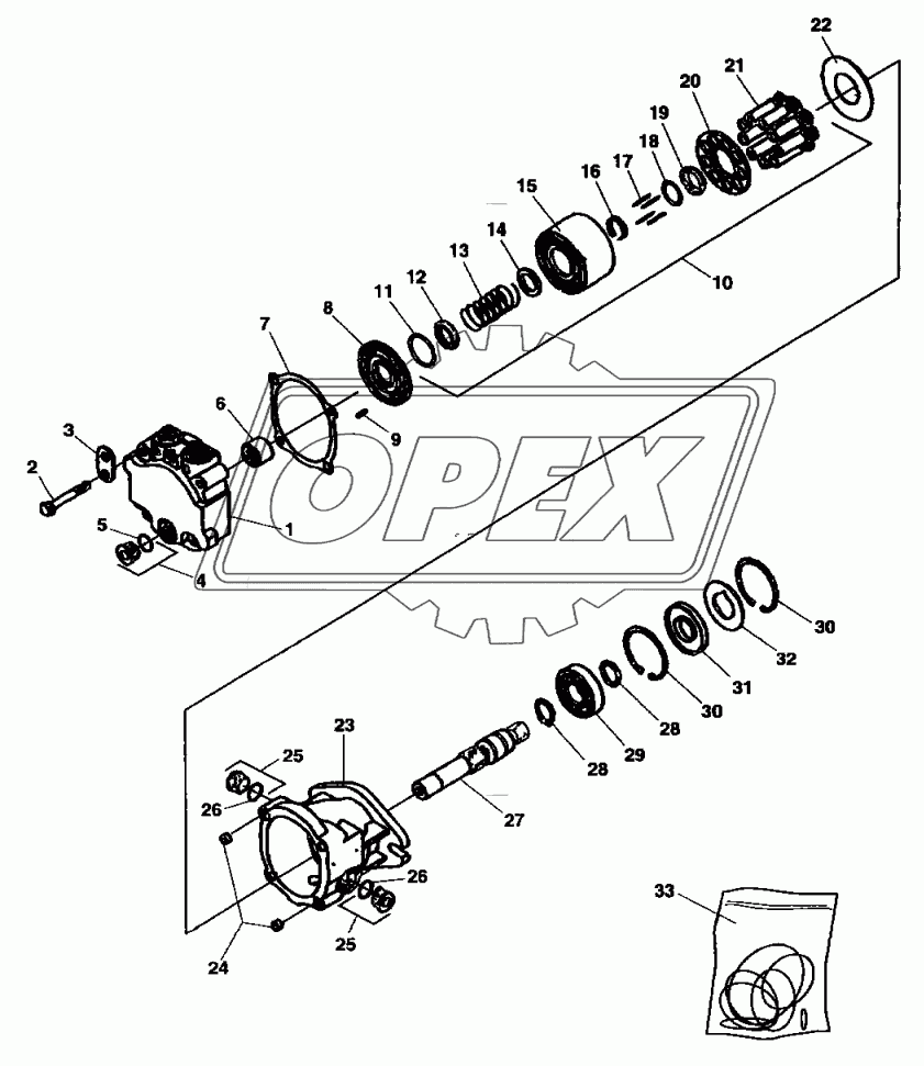 370260 Hydraulic motor, vibration