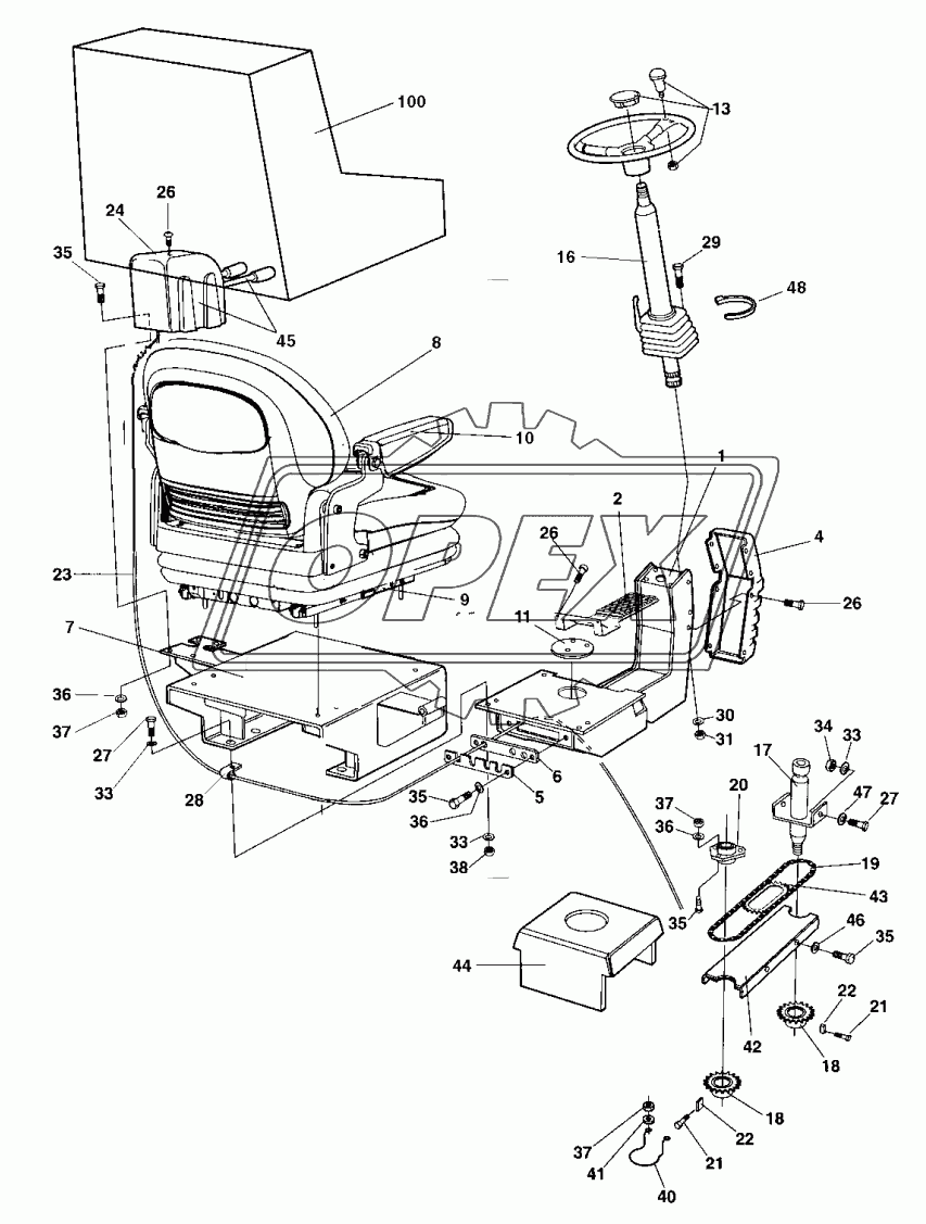 Drivers seat, turn-over From 42520934