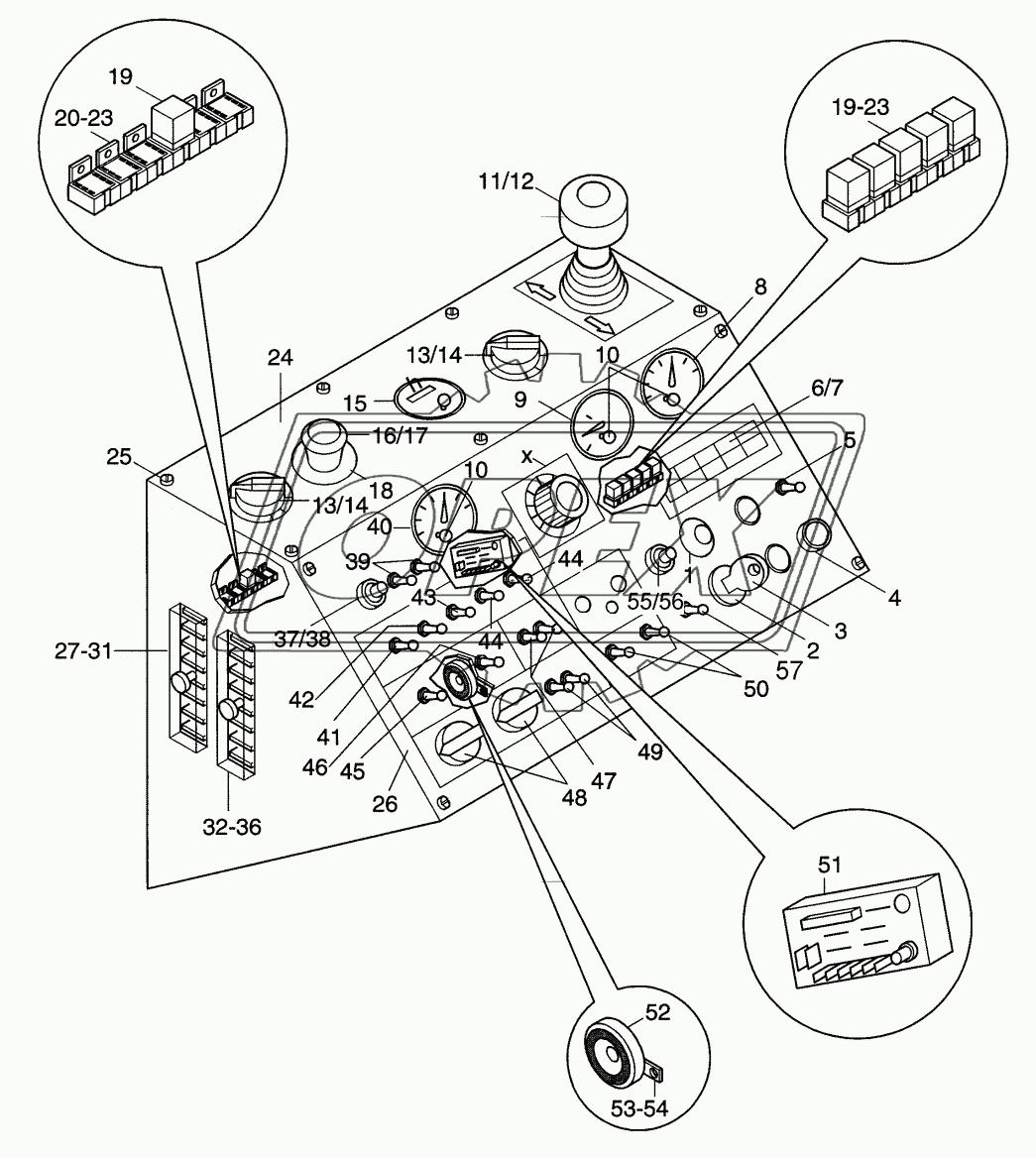 Operator panel, standard