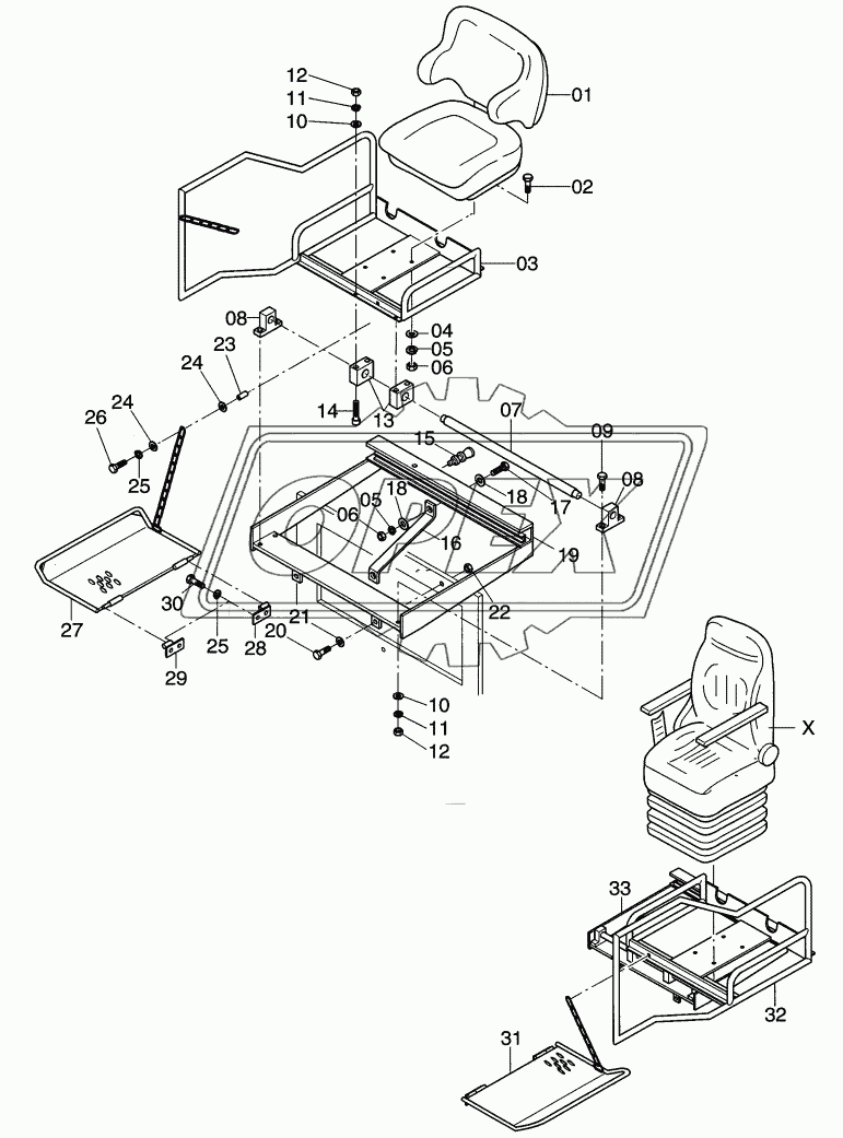 Seats extensionable