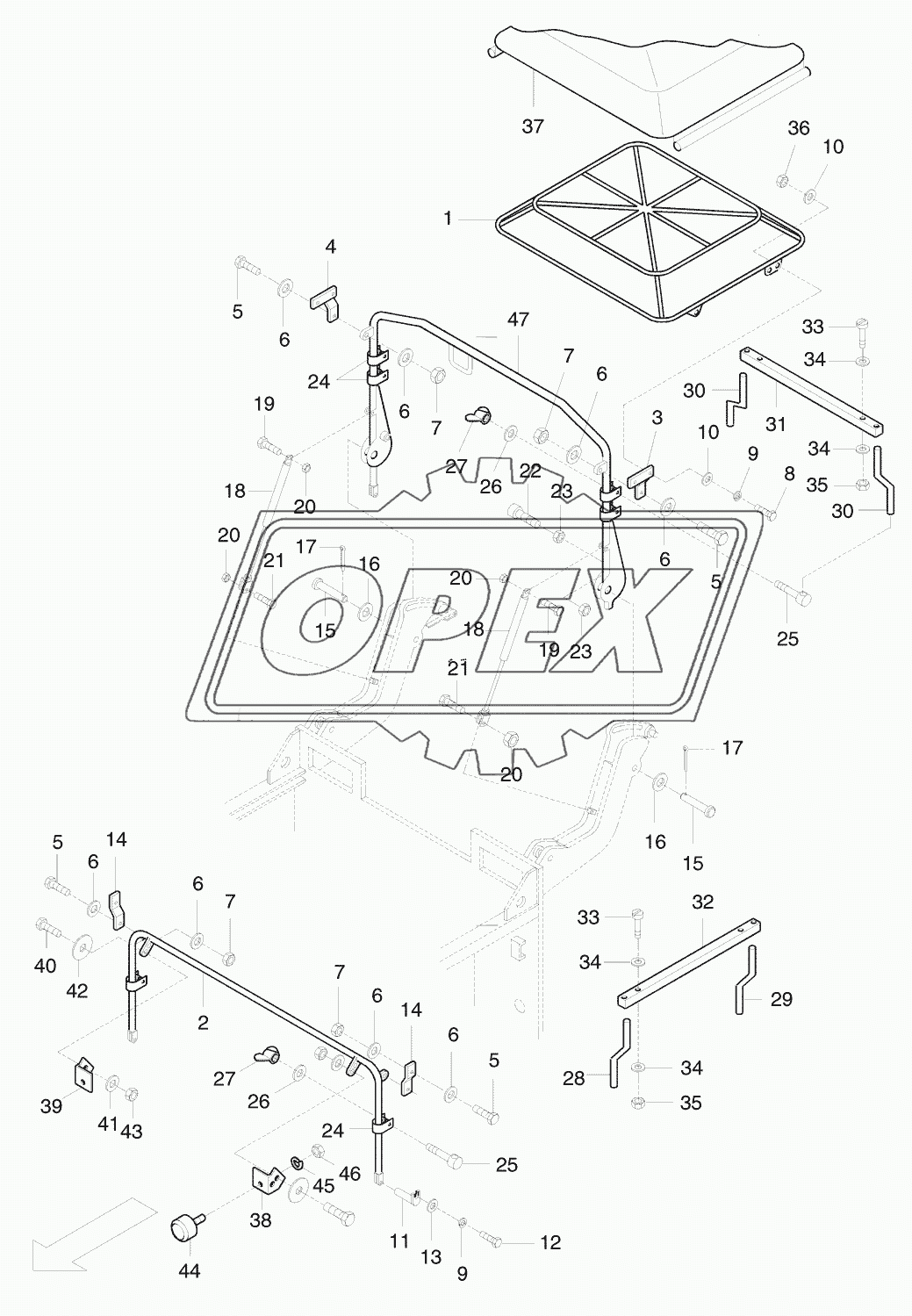 Weather protection roof