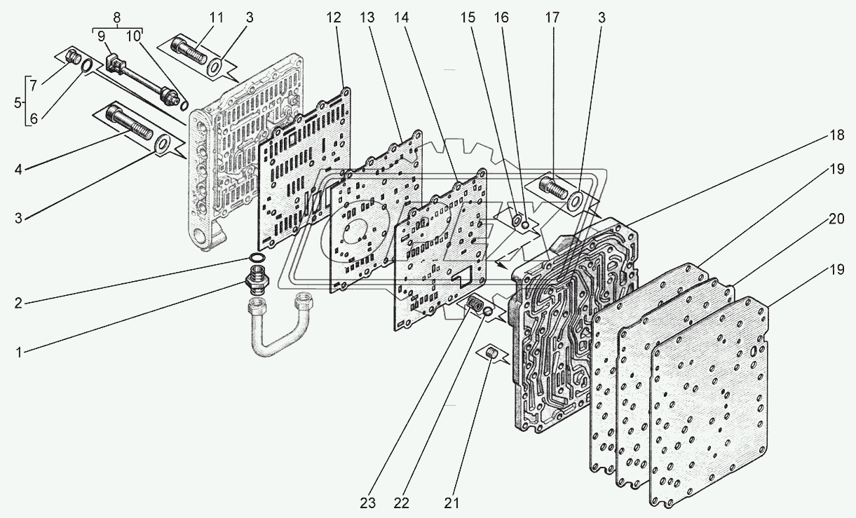 Блок клапанов 1