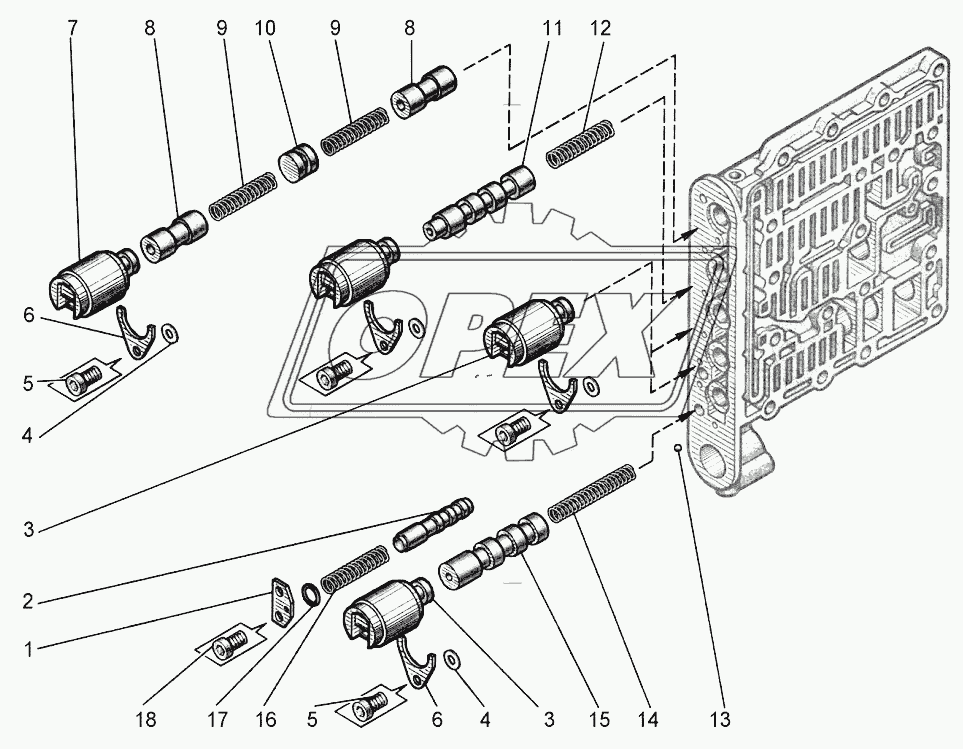 Блок клапанов 2