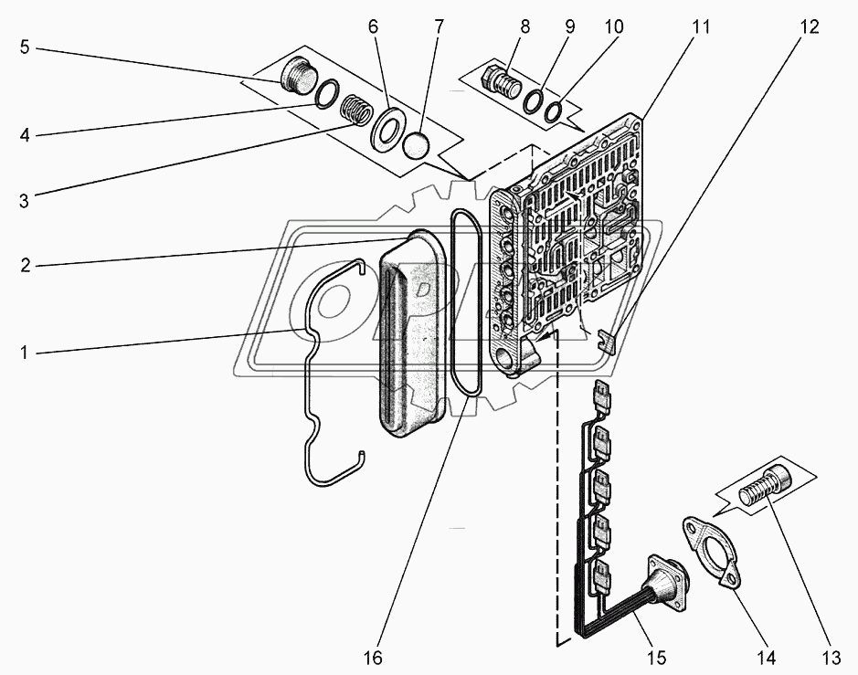 Блок клапанов 5