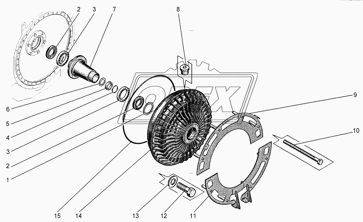 Установка гидромуфты