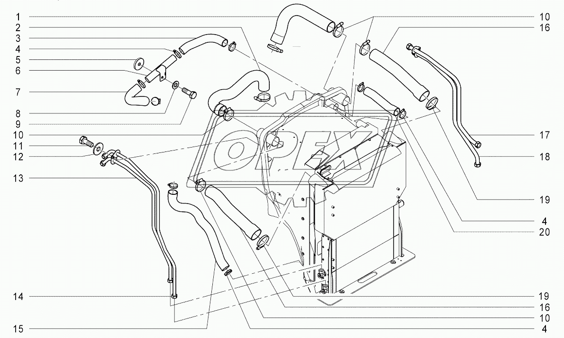 A609 Рукава и трубки системы охлаждения