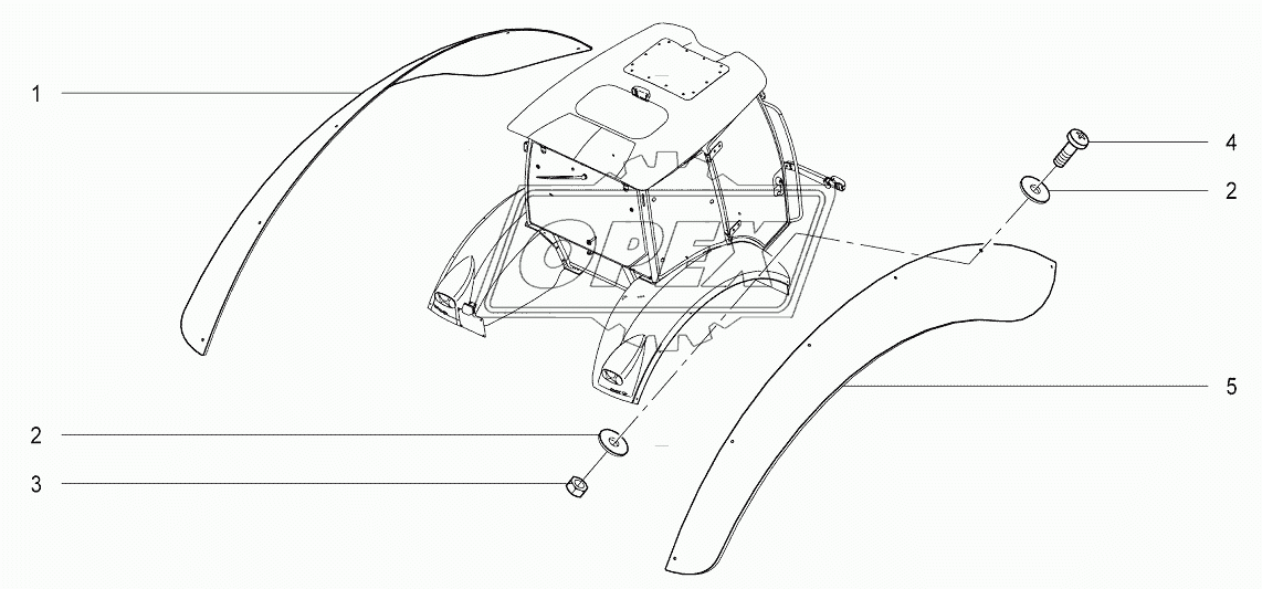 K412 Установка уширителей широких