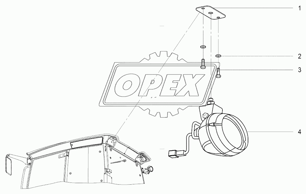 H303 Фары рабочего освещения задние