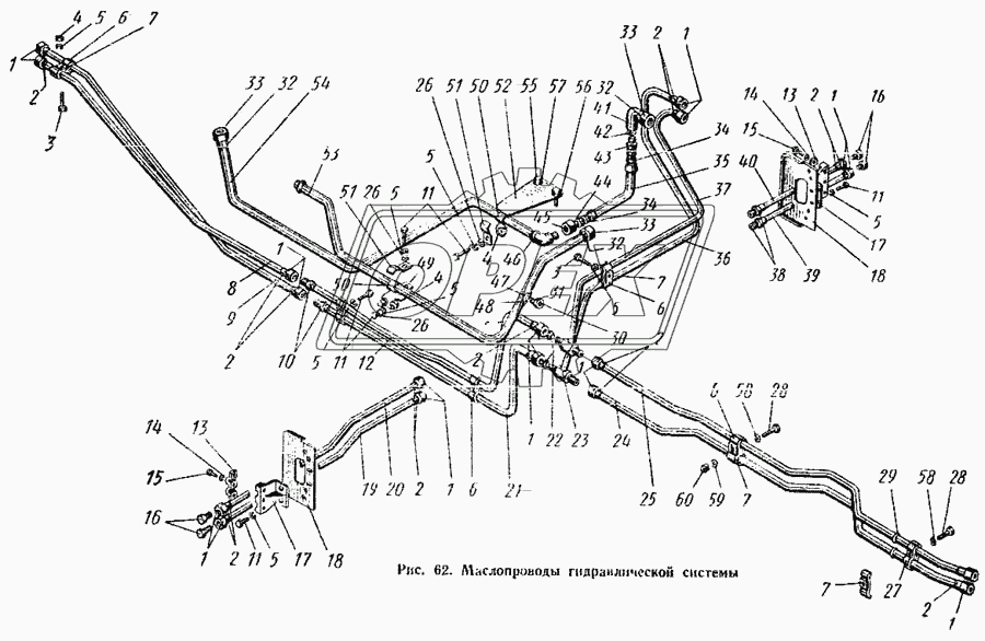 Маслопроводы гидравлической системы