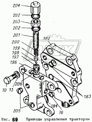 Приводы управления трактором 11