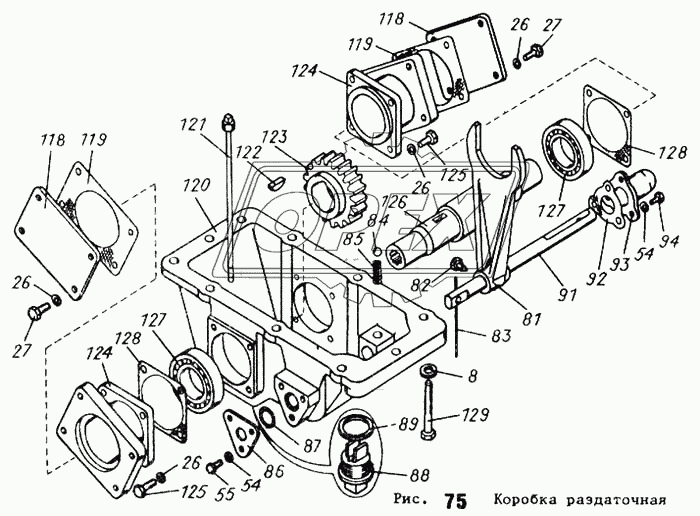 Коробка раздаточная 3