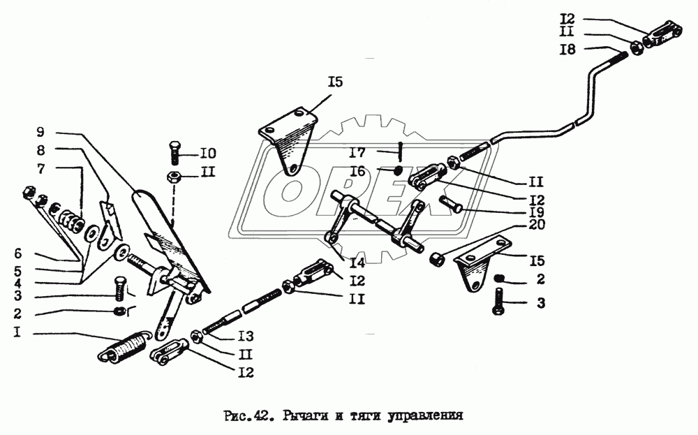 Рычаги и тяги управления 1