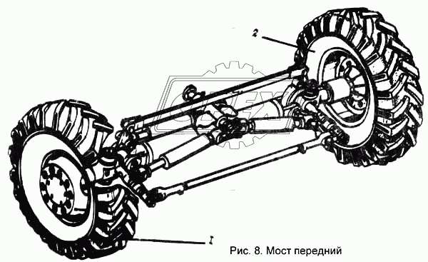 Мост передний (общий вид)