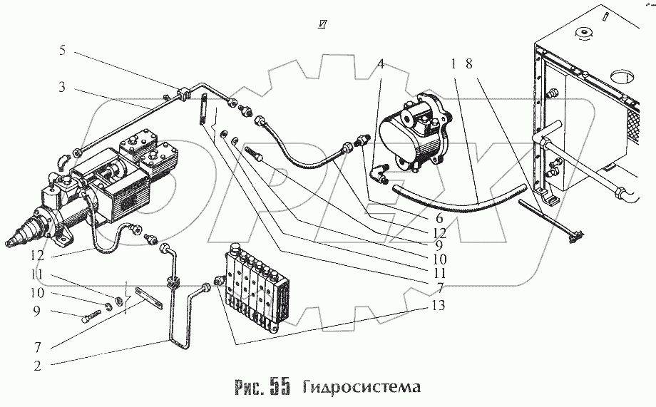 Гидросистема (240.05.00.00.000)